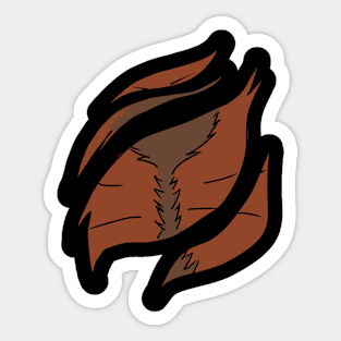 Werewolf Shirt Rip Sticker